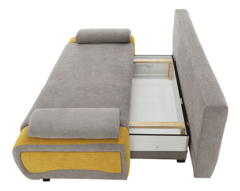 Pohovka Bralda (žlutá + šedá)