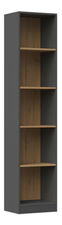 Regál Refarencios 5 (antracit + dub artisan)