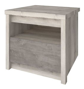 Noční stolek JESS (kaštan nairobi + onyx)