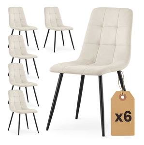 Set 6 ks jídelních židlí Nairobi (béžová)