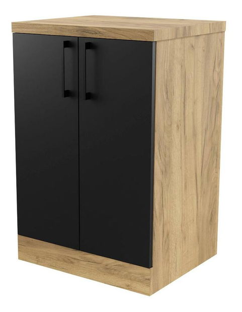 Koupelnová skříňka Valiant (craft zlatý + černá)