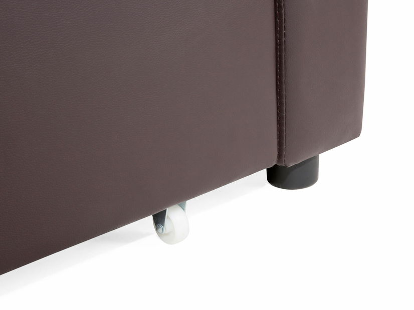 Rohová sedací souprava TAASTRUP (hnědá) (L)