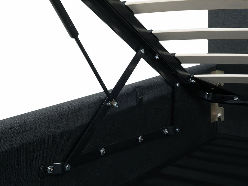 Manželská postel 180 cm ROME (s roštem a úl. prostorem) (šedá) *bazár