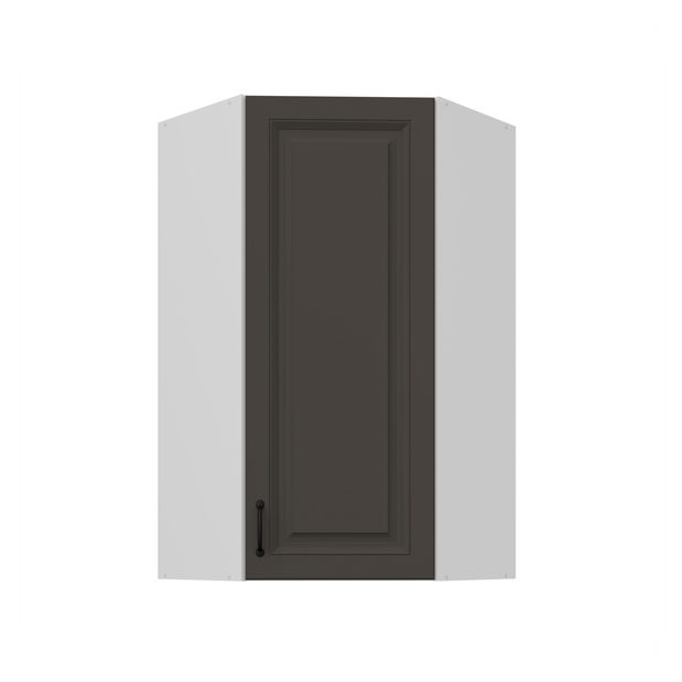 Horní rohová kuchyňská skříňka Sheila 60 60 GN 108 1F 45 (korpus: bílá + fronta: grafit)