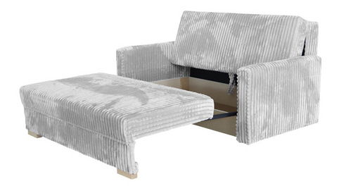 Rozkládací pohovka Carivia Piano III (bílá) (s úl. prostorem)