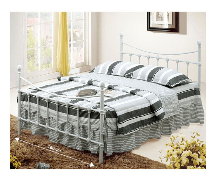 Manželská postel 160 cm Nivien (s roštem)