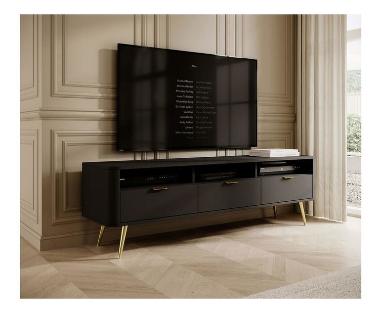 TV skříňka/stolek Ovenia O1 (černá)