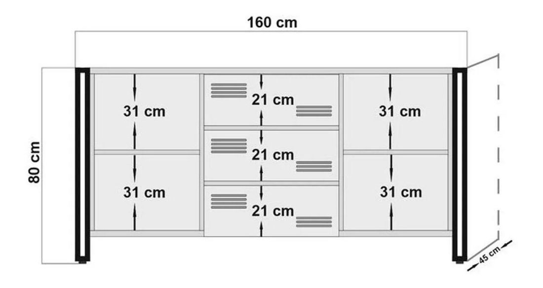 Souprava nábytku do obývacího pokoje Cosmopolitan 26 (atlantická borovice + černá)