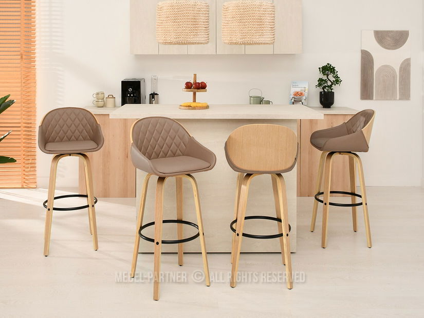 Židle Hypo (béžová + dub)