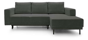 Rohová sedací souprava Rodriguez mini (P) (šedá + černá)