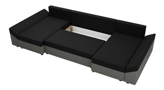 Rohová sedačka U Poltosa U (tmavě modrá) (s úl. prostorem)