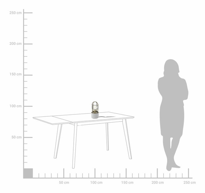 Stolní lampa Annia (mosazná)