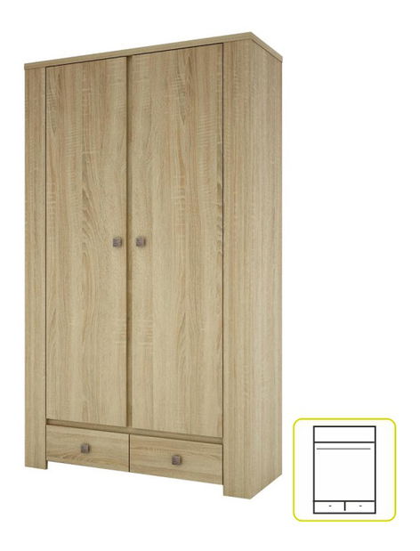 Šatní skříň Kasiopea Typ 11 2D