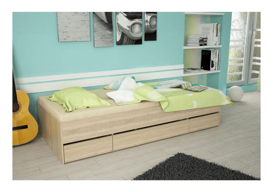 Jednolůžková postel 90 cm Matari (dub sonoma)