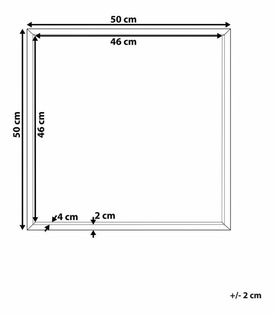Nástěnné zrcadlo Brignese (bílá)
