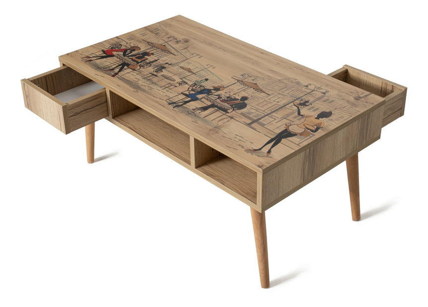 Konferenční stolek Broady (atlantická borovice)