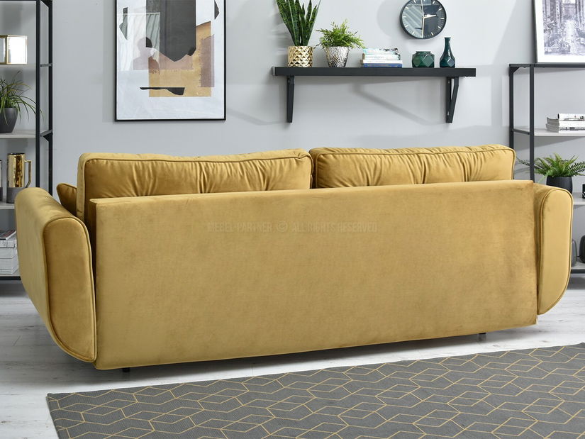 Pohovka dvousedačka Bacteria (zlatá + černá)