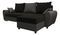 Rohová sedací souprava Fleur L (černá + šedá) (P)