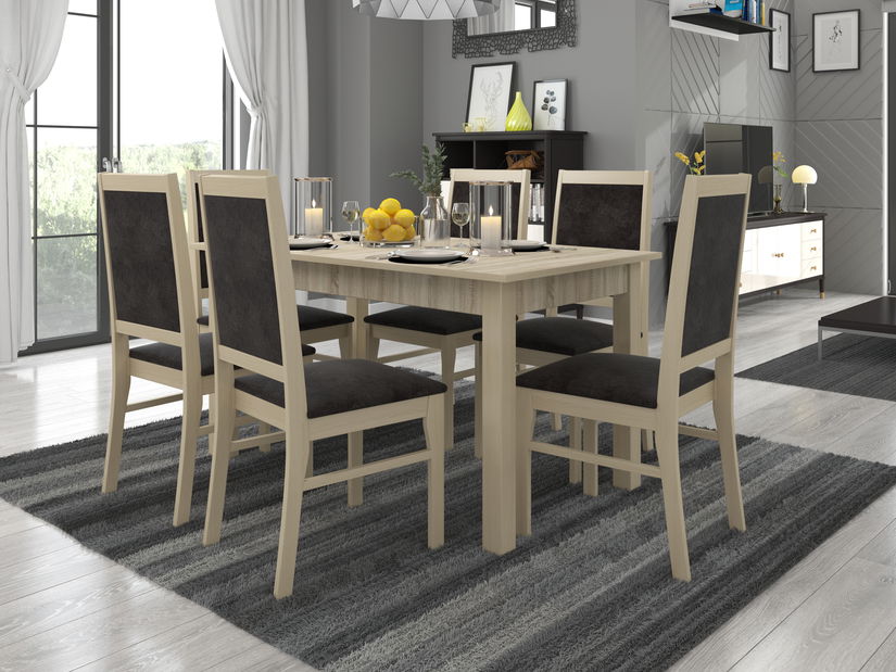 Jídelní set Raviel25 (dub sonoma + kronos 27132)