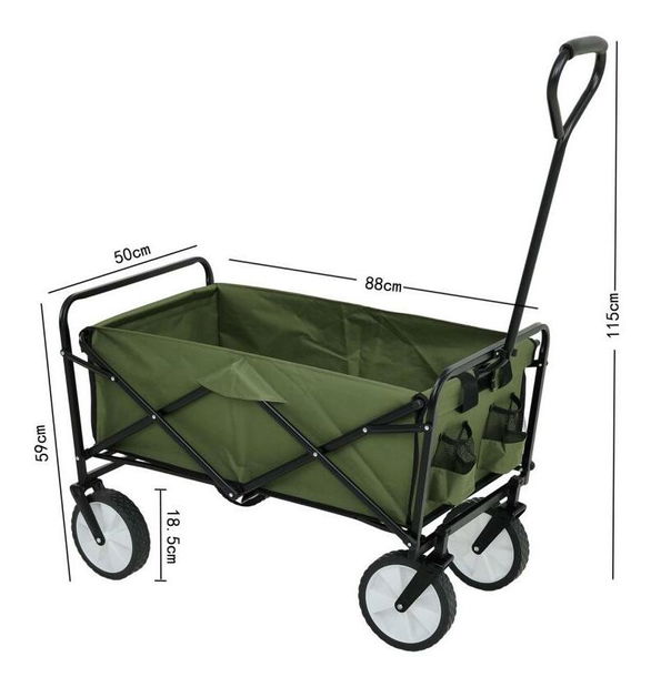 Kempinkový vozík Tarak (Zelená)