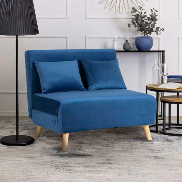 Rozkládací křeslo Motecacleta 2 (námořnická modrá)