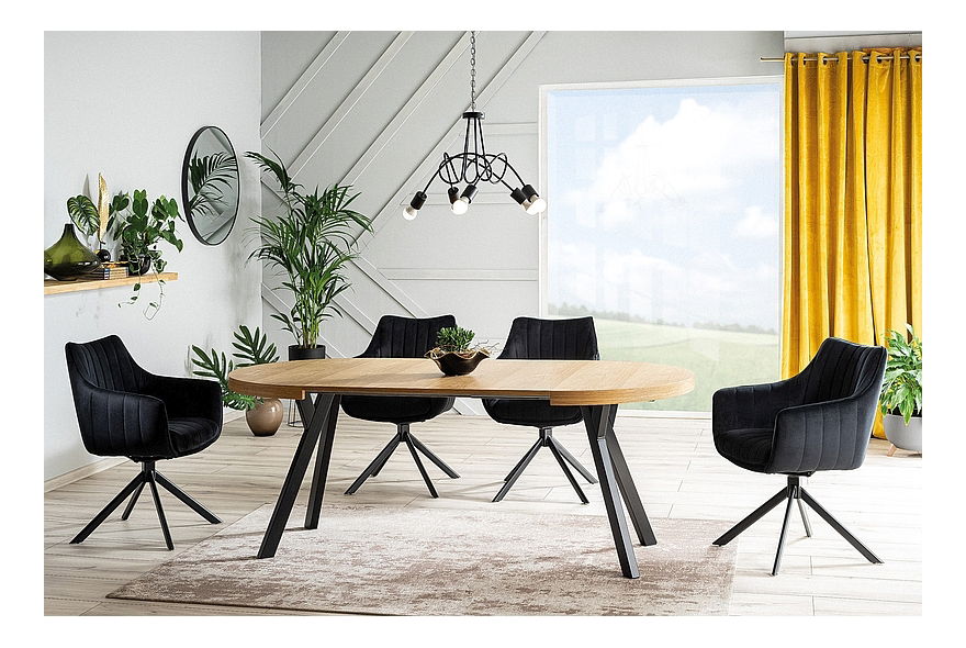 Jídelní židle Anastasia (černá + černá)