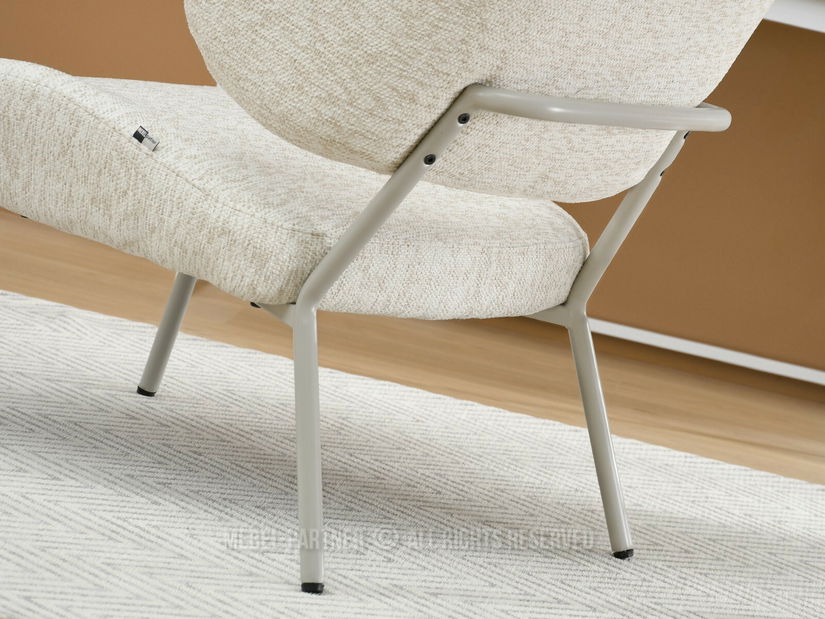 Křeslo Estrida F (krémová + šedá)