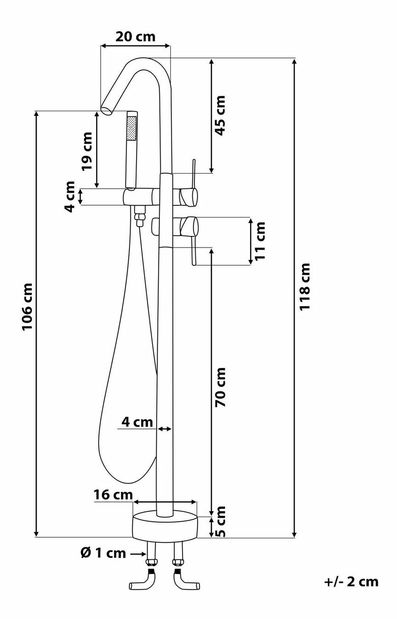  Vodovodní baterie Virgilia (černá matná)