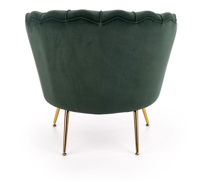 Relaxační křeslo Altha (zelená + zlatá)