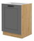 Dolní kuchyňská skříňka Lucid 60 D 1F BB (dub artisan + dustgrey)