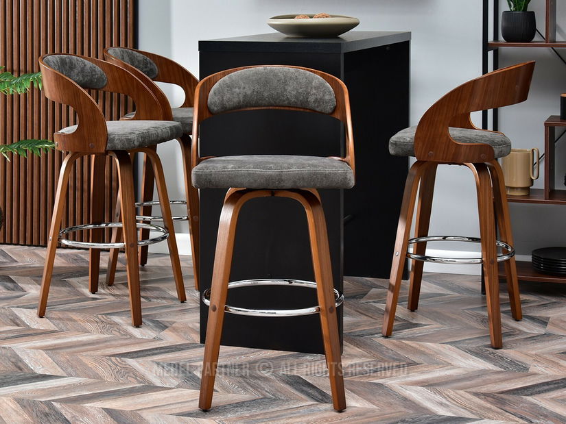 Židle Hook (ořech + chromová)