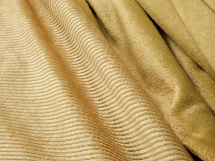 Přehoz na postel 240x220 cm Ister (hořčicová) *výprodej