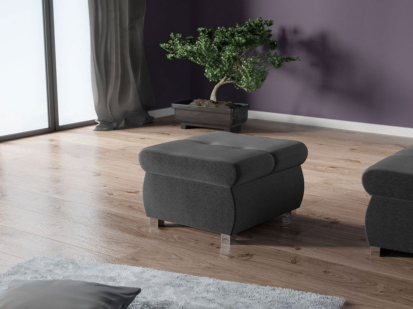 Taburetka Hesron (šedočerná)