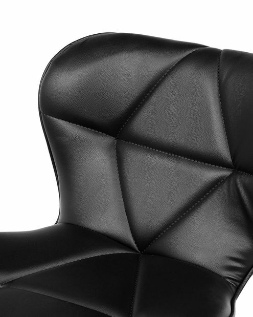 Set 2 ks. barových židlí VILLE (černá)