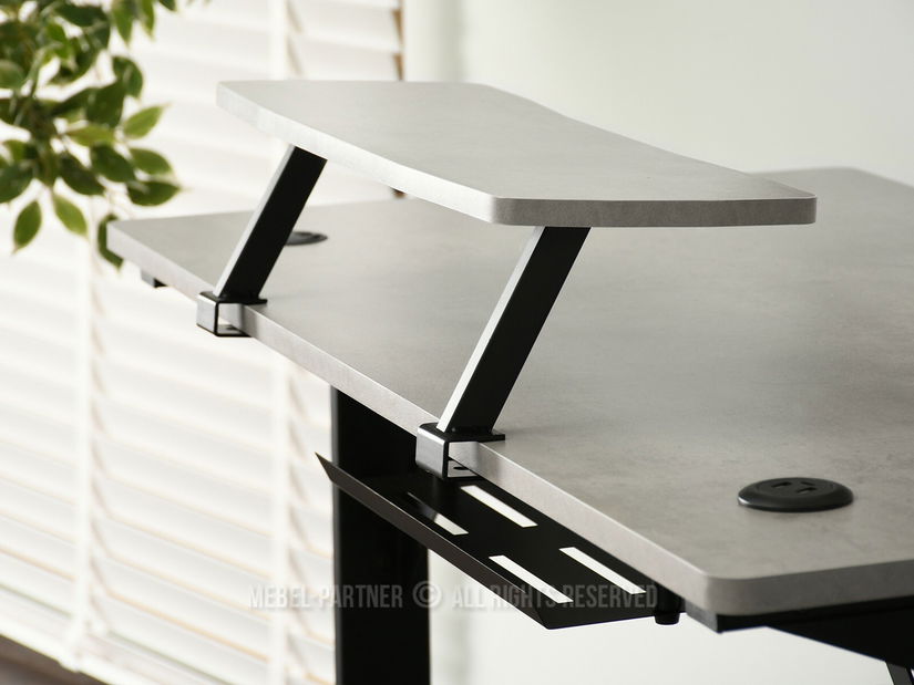 PC stolek Matts 115 (beton + černá)