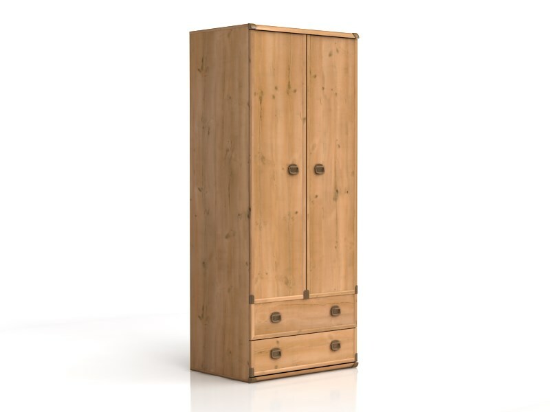 Šatní skříň BRW INDIANA JSZF 2D2S (Borovice antická)