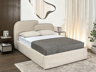 Manželská postel 160 cm Respondio 160 (béžová)