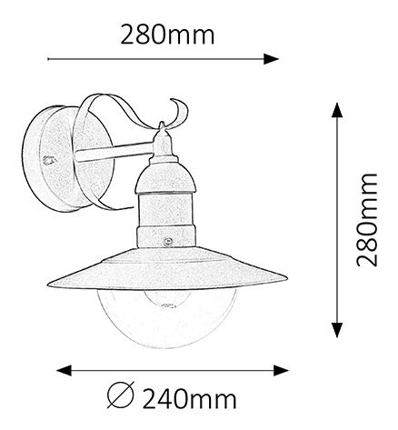 Venkovní svítidlo Oslo 8680 (černá)