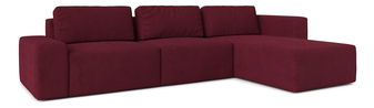 Rohová sedací souprava Berliner (P) (bordó)