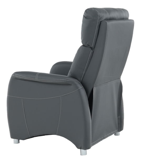 Relaxační křeslo Francesco CH-113100 kůže PU šedá