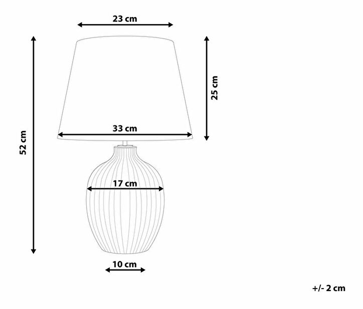 Stolní lampa Fenton (biela)