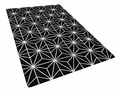 Koberec 140x200 cm SILBE (látka) (černá)