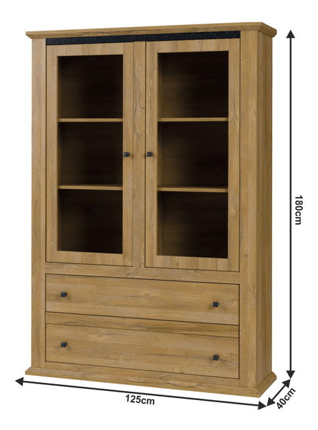 Vitrína Leoras MZ5 (dub grand)