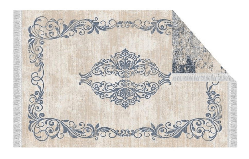 Koberec Gino 4 (béžová + modrá)