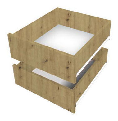 Šatní skříň 120 cm Ladonna (černá matná)