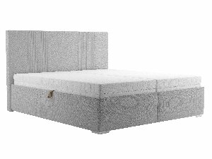Manželská postel 180 cm Blanár Dannia (stříbrná) (s roštem)