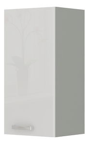Horní kuchyňská skříňka Brunea 30 G-72 1F (šedá + lesk bílý)