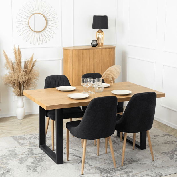 Jídelní židle Trasladal (černá)