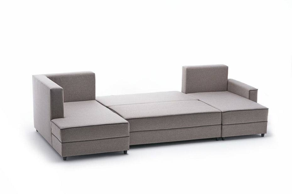 Rohová sedačka ve tvaru U Emilie (Krémová)