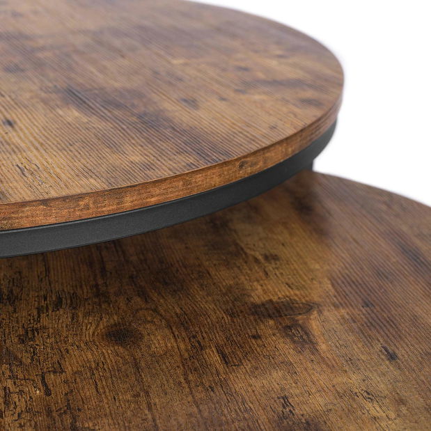 Set 2 konferenčních stolků Firmadas Max (dub rustikal)